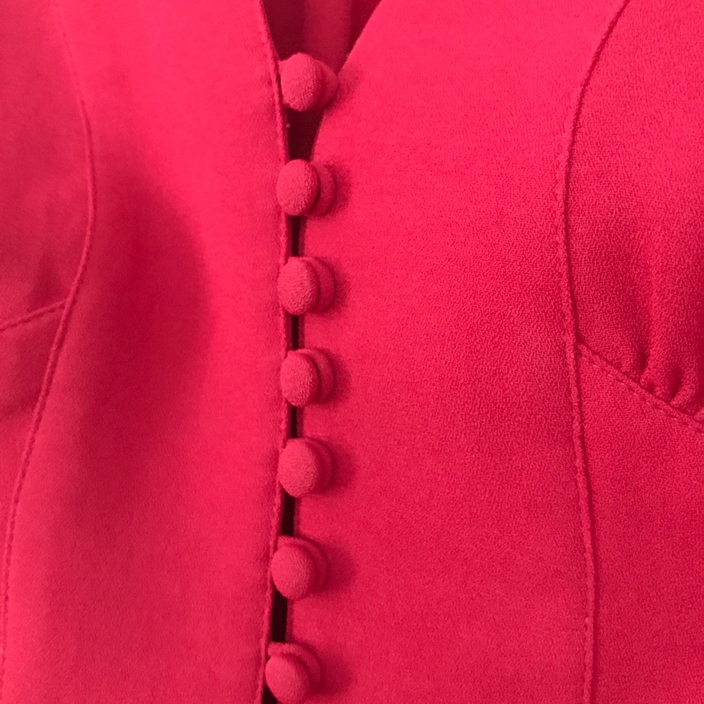 BCBGmaxazria red long-sleeved dress size xs